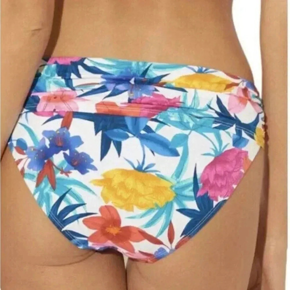 BLEU ROD BEATTIE LET'S GET TWISTED  V NECK TANKINI TOP SIZE 6 AND BOTTOM SIZE 8 - Picture 6 of 9